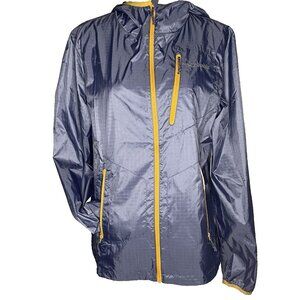 Columbia Omni Shield W sz XL Windbreaker Bluish Purple Zip Hooded Jacket